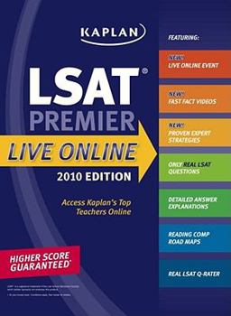 Paperback Kaplan LSAT 2010 Premier Live Online Book