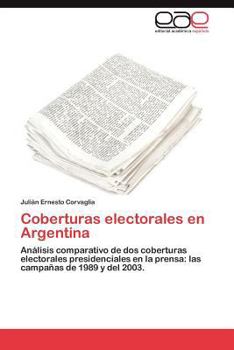 Paperback Coberturas electorales en Argentina [Spanish] Book