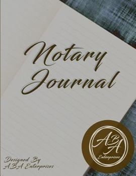 Paperback ABA Enterprises Notary Journal Book