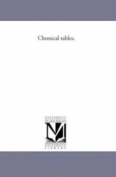 Paperback Chemical Tables. Book