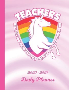 Daily Planner: Teacher White 1 Year Organizer (12 Months) | 2020 - 2021 Planning | Appointment Calendar Schedule | 365 Pages for Planning | January 20 ... | Plan Each Day, Set Goals & Get Stuff Done