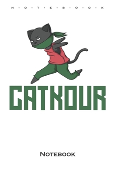 Parkour with cat "Catkour“ Notebook: Annual Calendar for Athletes and fitness enthusiasts