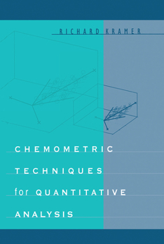 Paperback Chemometric Techniques for Quantitative Analysis Book