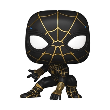 Misc. Pop Spider-Man No Way Home Spider-Man Black and Gold Vinyl Figure Book