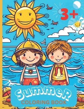 Paperback SUMMER Coloring Book: 50 Coloring Pages for Summer Vacation! 8.5X11 IN [Large Print] Book