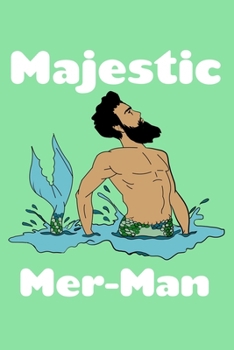 Paperback Majestic Mer Man: Comic Book Notebook Paper Book