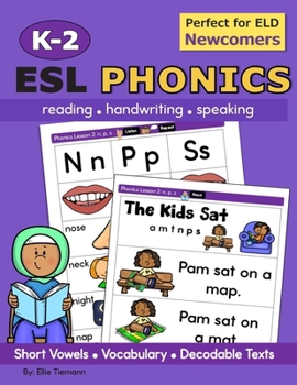 Paperback K-2 ESL Phonics: reading, handwriting, speaking practice Book