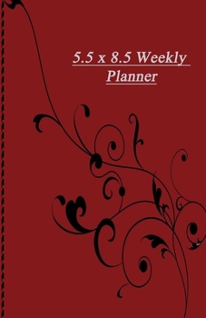 Paperback 5 1/2 x 8 1/2 Weekly Planner: No Dates A5 Horizontal Layout With Time Slots Space Monday Through Friday Book