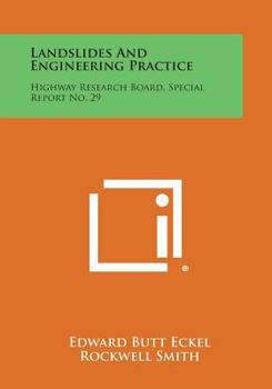 Paperback Landslides And Engineering Practice: Highway Research Board, Special Report No. 29 Book