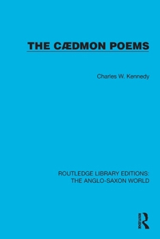 Paperback The Cædmon Poems Book