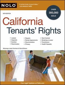 Paperback California Tenants' Rights Book