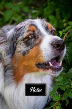 Australian Shepherd Dog Pup Puppy Doggie Notebook Bullet Journal Diary Composition Book Notepad - Calling in Forest: Cute Animal Pet Owner Composition ... Plain Blank Paper Pages in 6” x 9” Inch