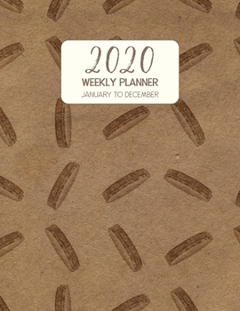 2020 Weekly Planner January to December: Dated Diary With To Do Notes & Inspirational Quotes - Tambourine (Vintage Music Calendar Planners)