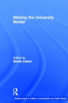Hardcover Making the University Matter Book