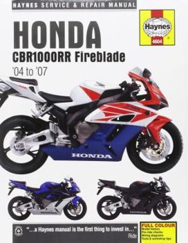 Paperback Honda Cbr1000rr Fireblade, '04-'07 Book