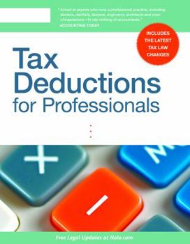 Paperback Tax Deductions for Professionals Book