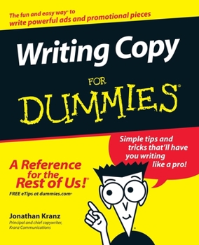 Writing Copy for Dummies - Book  of the Dummies