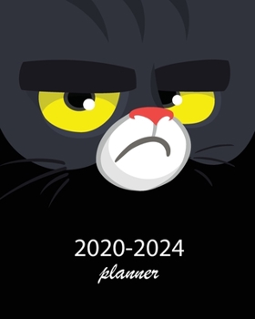 Paperback 2020-2024 Planner: 5 Year Monthly Weekly Planner Calendar Schedule Organizer 60 Months With Holidays and Inspirational Quotes ( Black Cat Book