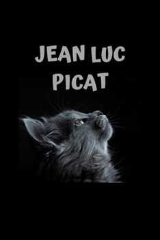Paperback Jean Luc Picat: Personalized Name Journal Notebook for Cat and Unicorn Lovers - (Wide Ruled Notebook, 100 Pages, 6x9 inches) Book