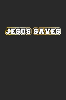 Jesus Saves: Notizbuch Geschenk-Idee - Karo - A5 - 120 Seiten
