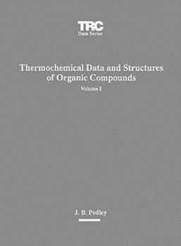 Hardcover Thermochemical Data and Structures of Organic Compounds Book