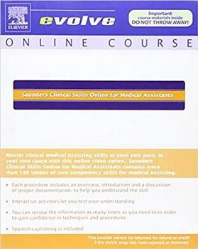 Paperback Saunders Clinical Skills Online for Medical Assistants Book