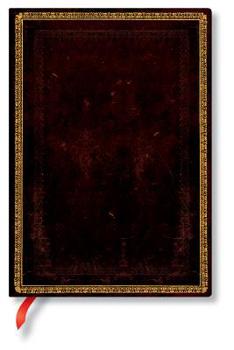 Misc. Black Moroccan MIDI Lined Softcover Journal, 176pg, 100gsm by Paperblanks (Old Leather Collection) Book