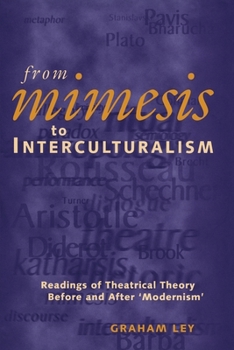 Paperback From Mimesis to Interculturalism: Readings of Theatrical Theory Before and After 'Modernism' Book