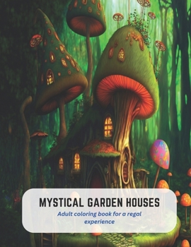 Paperback Mystical Garden Houses: Adult coloring book for a regal experience Book