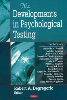 Hardcover New Developments in Psychological Testing Book