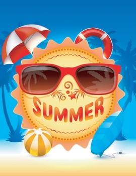 Summer: Summer coloring book for kids relaxation