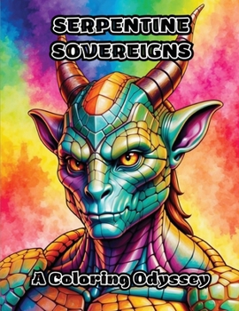 Paperback Serpentine Sovereigns: A Coloring Odyssey Book