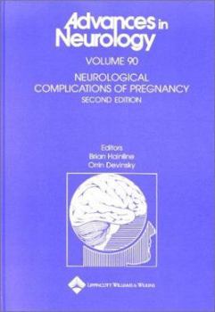 Hardcover Neurological Complications of Pregnancy Book