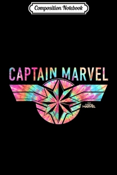 Composition Notebook: Captain Marvel Logo Banner Tie Dye Colors Graphic  Journal/Notebook Blank Lined Ruled 6x9 100 Pages