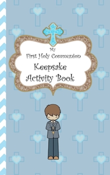 Hardcover My First Holy Communion Keepsake Activity Book