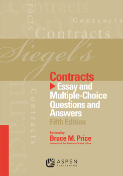 Paperback Siegel's Contracts: Essay and Multiple-Choice Questions and Answers Book