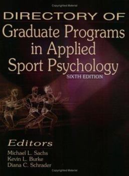 Paperback Directory of Graduate Programs in Applied Sport Psychology Book