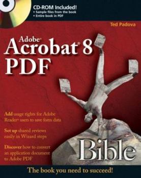 Paperback Adobe Acrobat 8 PDF Bible Book
