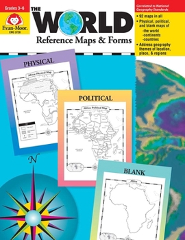 Paperback The World - Reference Maps & Forms, Grade 3 - 6 - Teacher Resource Book