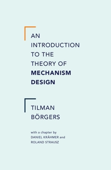 Hardcover Introduction to the Theory of Mechanism Design Book