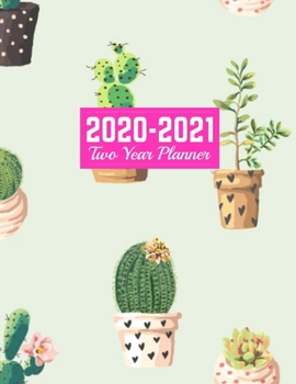 2020-2021 Two Year Planner: Calendar Year Vision Planner (January 2020 - December 2021) - Monthly and Weekly Schedule Organizer and Journal Art Cover 00023188