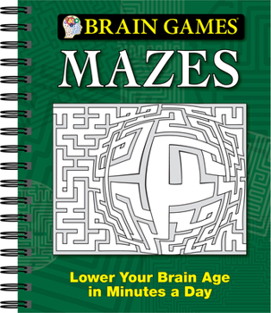 Spiral-bound Brain Games - Mazes Book