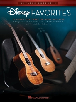 Paperback Disney Favorites: Ukulele Ensembles Early Intermediate Book