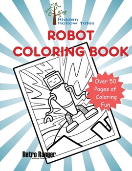 Paperback Hidden Hollow Tales Robot Coloring Book