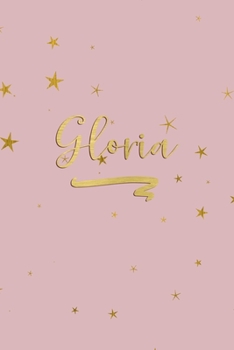 Paperback Gloria: Personalized Journal to Write In - Rose Gold Line Journal Book