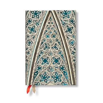 Calendar Paperblanks 2025 Weekly Planner Vault of the Milan Cathedral Duomo Di Milano 12-Month Mini Horizontal Wrap 160 Pg 100 GSM Book