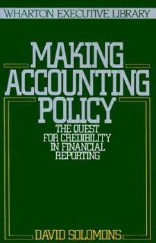Hardcover Making Accounting Policy (The ^AWharton Executive Library) Book