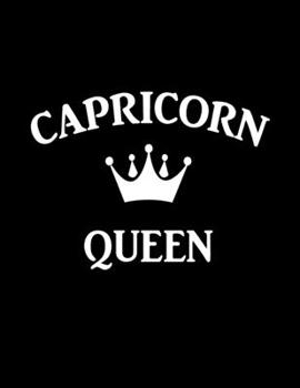 Paperback Capricorn Queen: Awesome Capricorn girl funny gift - College Ruled Notebook Journal Book