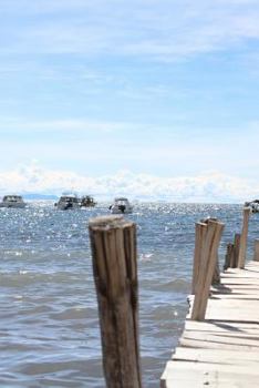 Paperback A Dock on Lake Titicaca, Bolivia: Blank 150 Page Lined Journal for Your Thoughts, Ideas, and Inspiration Book