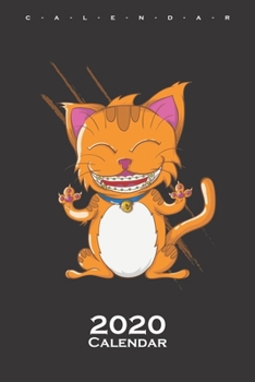 Cat with braces Calendar 2020: Annual Calendar for animal friends, who love the flightless kiwi bird from New Zealand